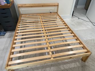 Ikea full size bed with slats