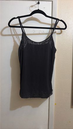 Black see-through double layered top