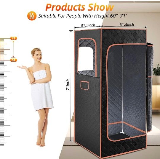 Portable Full Body Home Steam Sauna Kit