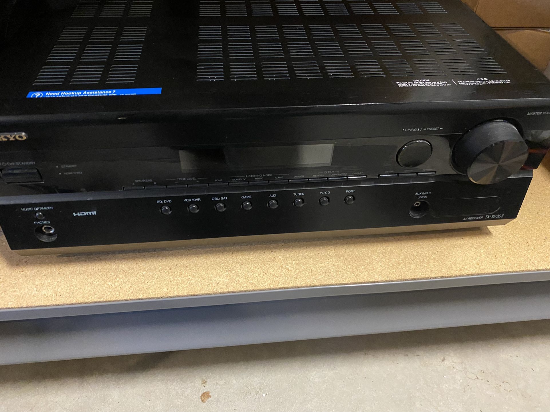 5.1 Channel Home Theater Reciever With Speakers, Sub, Stands
