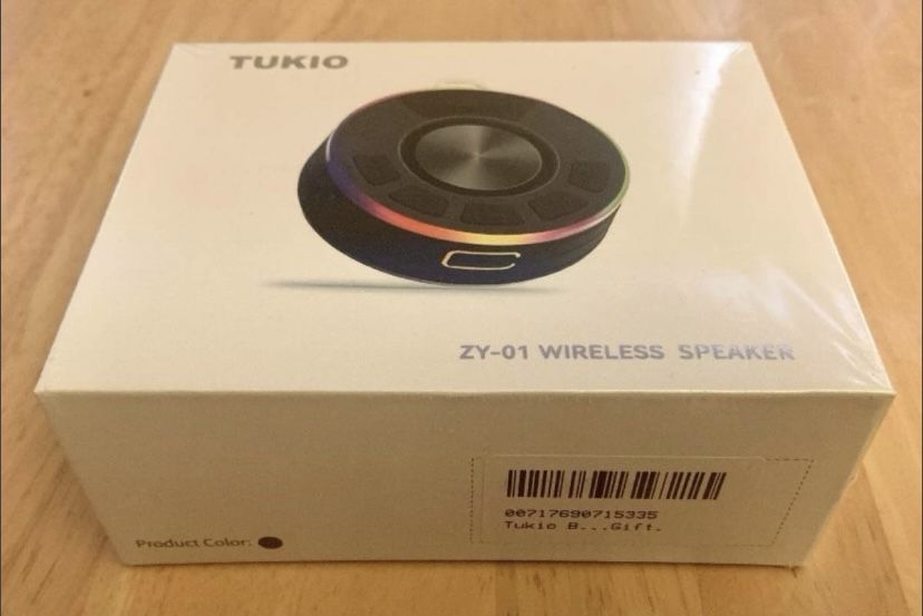 Waterproof Portable Bluetooth Shower Speaker with LED Light