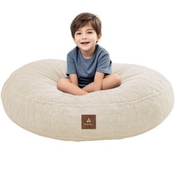 Wonder Space Bean Bag Chair – Soft Foam Filling | Removeable & Washable Cover | Ultra-Soft Plush Fabric - Minimalist Floor Cushion for Kids & Adults, 