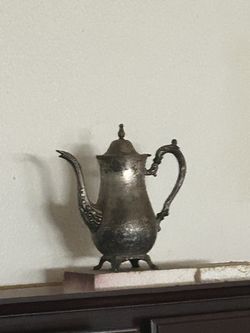 Vintage antique English rustic tea kettle