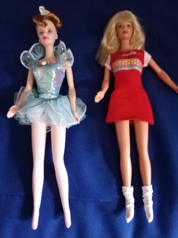 Pair Of Deluxe Barbies