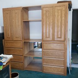 Large Wood Cabinet Wardrobe