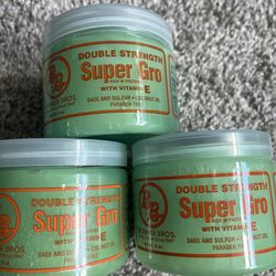 3 Bronner Bros Double Strength Super Gro 6oz