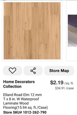 50% OFF - Home Decorators Elland Road Elm 12MM Waterproof Laminate Flooring 83 Cases - 1,323.02 sq ft Total