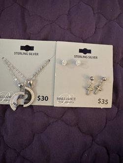 variety of sterling silver jewelry