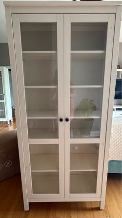IKEA Hemnes pine bookshelf/display cabinet