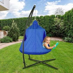 New Kids Outdoor Hanging Tree Tent with Metal Stand