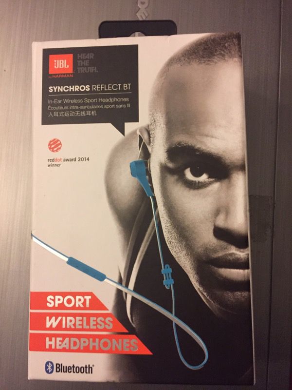 NEW JBL Synchros Reflect BT Sport Wireless Bluetooth Headphones/Earbuds