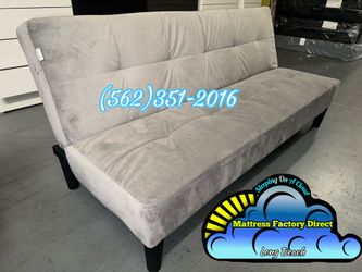 Grey futon couch sofa new Gris Nuevo fabric