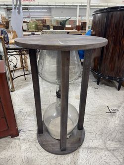 Large Decorative Hourglass Side Table