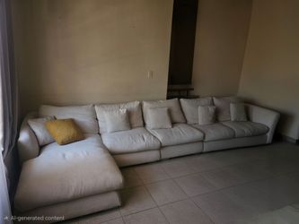 Mario Capasa Feathers Sectional Couch