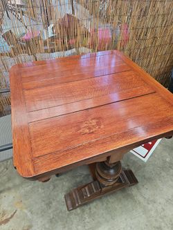 Solid wood table