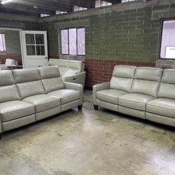 Delivery/Financing Available - Jackston Leather Sofa Set