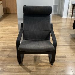 Black IKEA Poäng Armchair 
