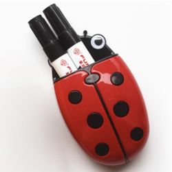 New Red Ladybug Wall Mounted Pen, Marker & Eraser Holder