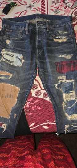 4 Pairs Of Jeans 2 Black Levi's And 2 Polo Denim