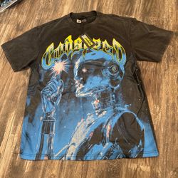 Godspeed Black & blue robot graphic tee #robot #graphic