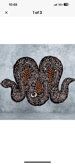 RARE Supakitch x Ikea Snake Rug Collectible Art 2019 