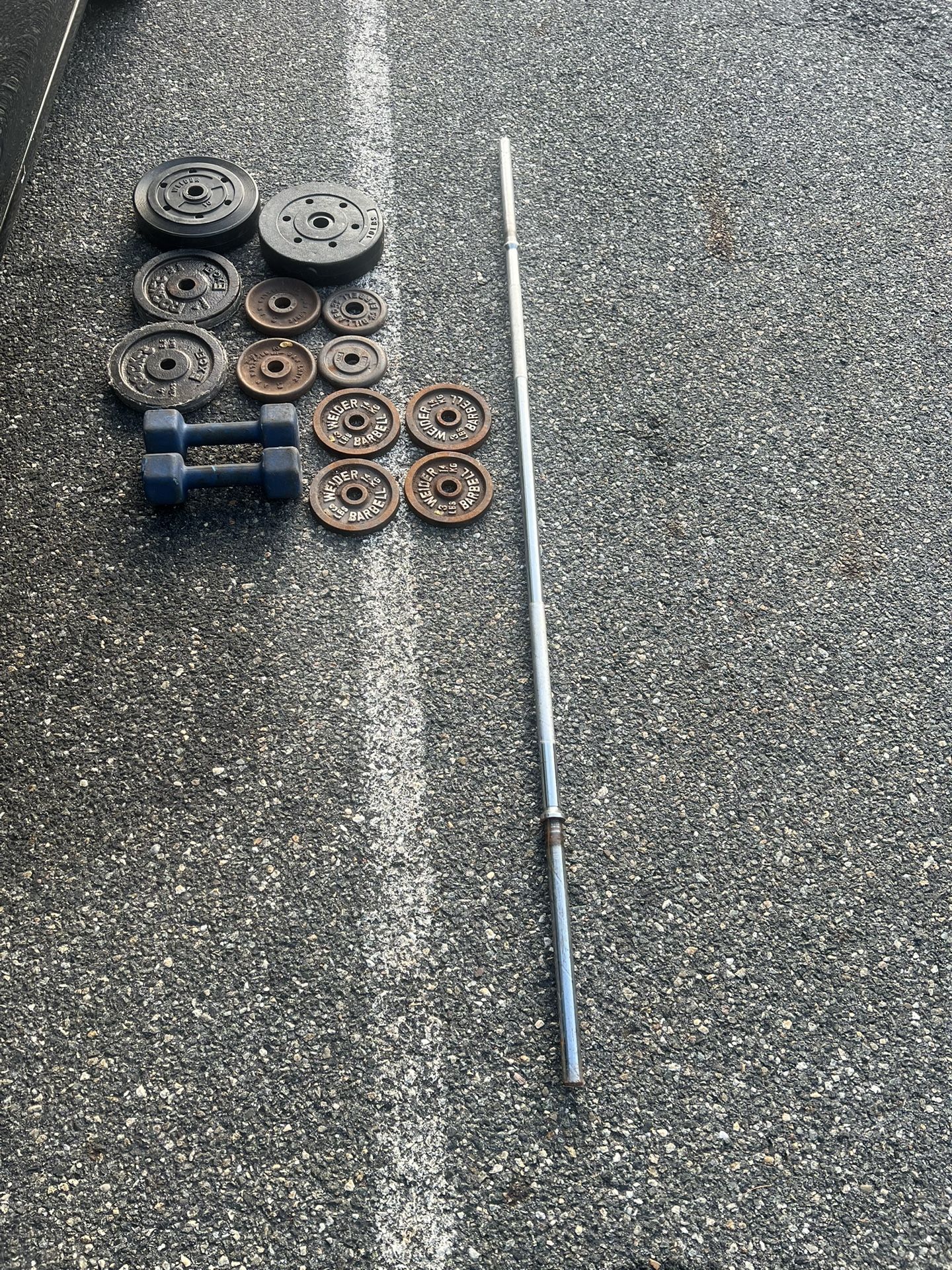 Workout Starter Kit Bar And Plates
