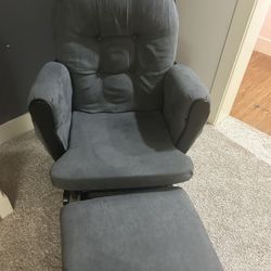 Gliding/ Rocking Chair With Ottoman