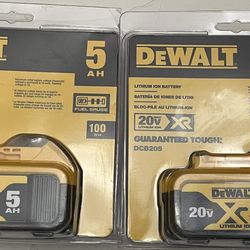 DEWALT 20-Volt MAX XR Premium Lithium-Ion 5.0Ah Battery Pack(2)