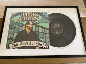 Autographed Luke combs vinyl