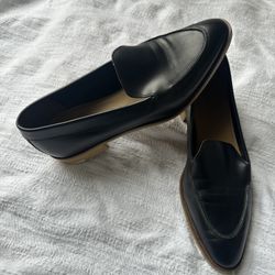 Everlane Black Leather Loafers 8