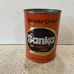 Vintage Sanka Coffee Can (no lid)