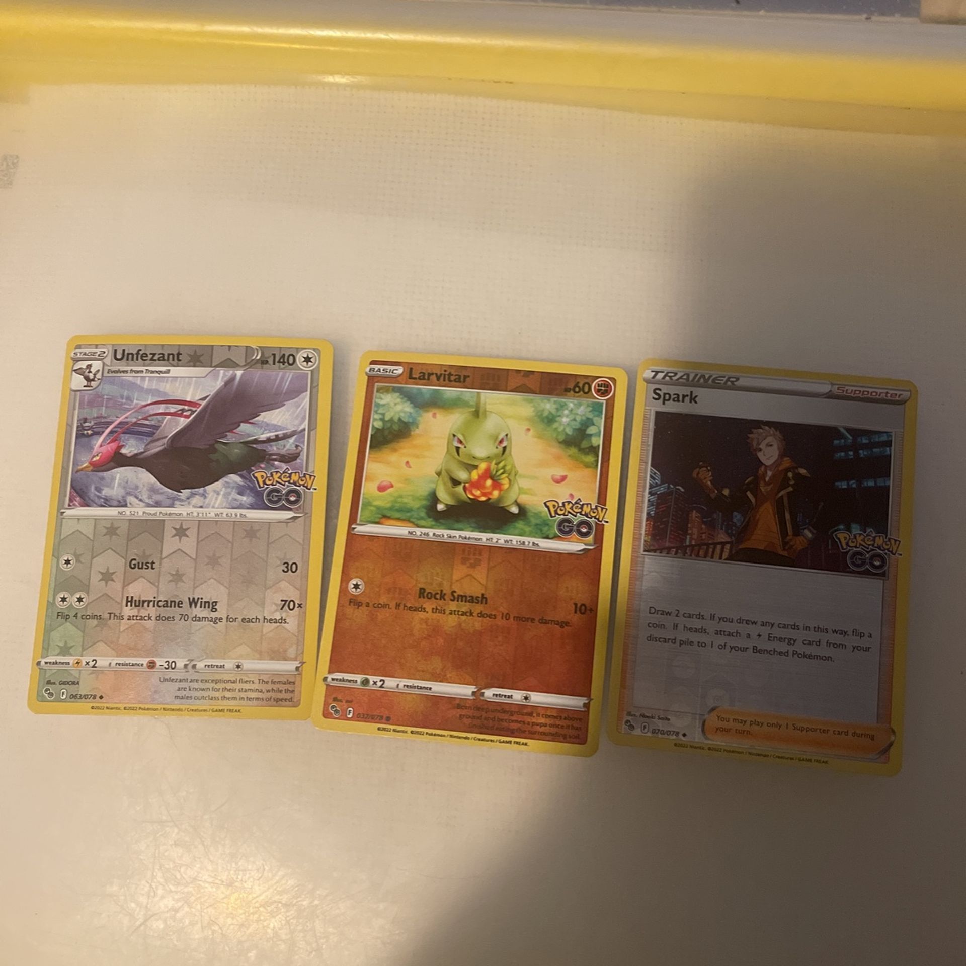 Pokémon Go Reverse Lot of 27 Cards