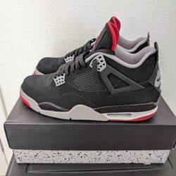 2019 Jordan 4 Bred (Used) - Size 11.5