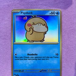 Psyduck – Blushing Pastel Holographic Pokémon Card ✨