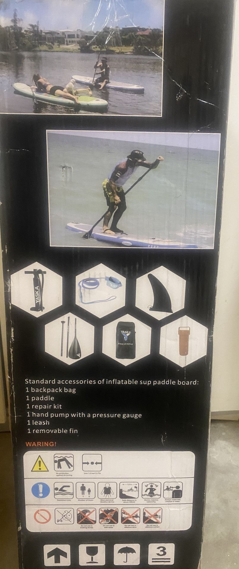 YASKA 10’6” Inflatable Stand Up Paddle Board-Full Kit-Like New