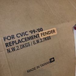 1(contact info removed) honda civic metal passenger side fender 