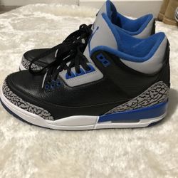 Jordan retro 3 sport blue size 7.5
