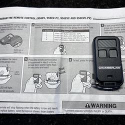 Chamberlain Garage keychain Remote Control For Liftmaster 