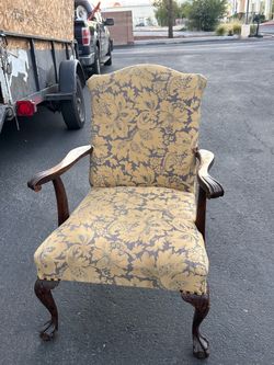 Antique Chippendale Style Armchair