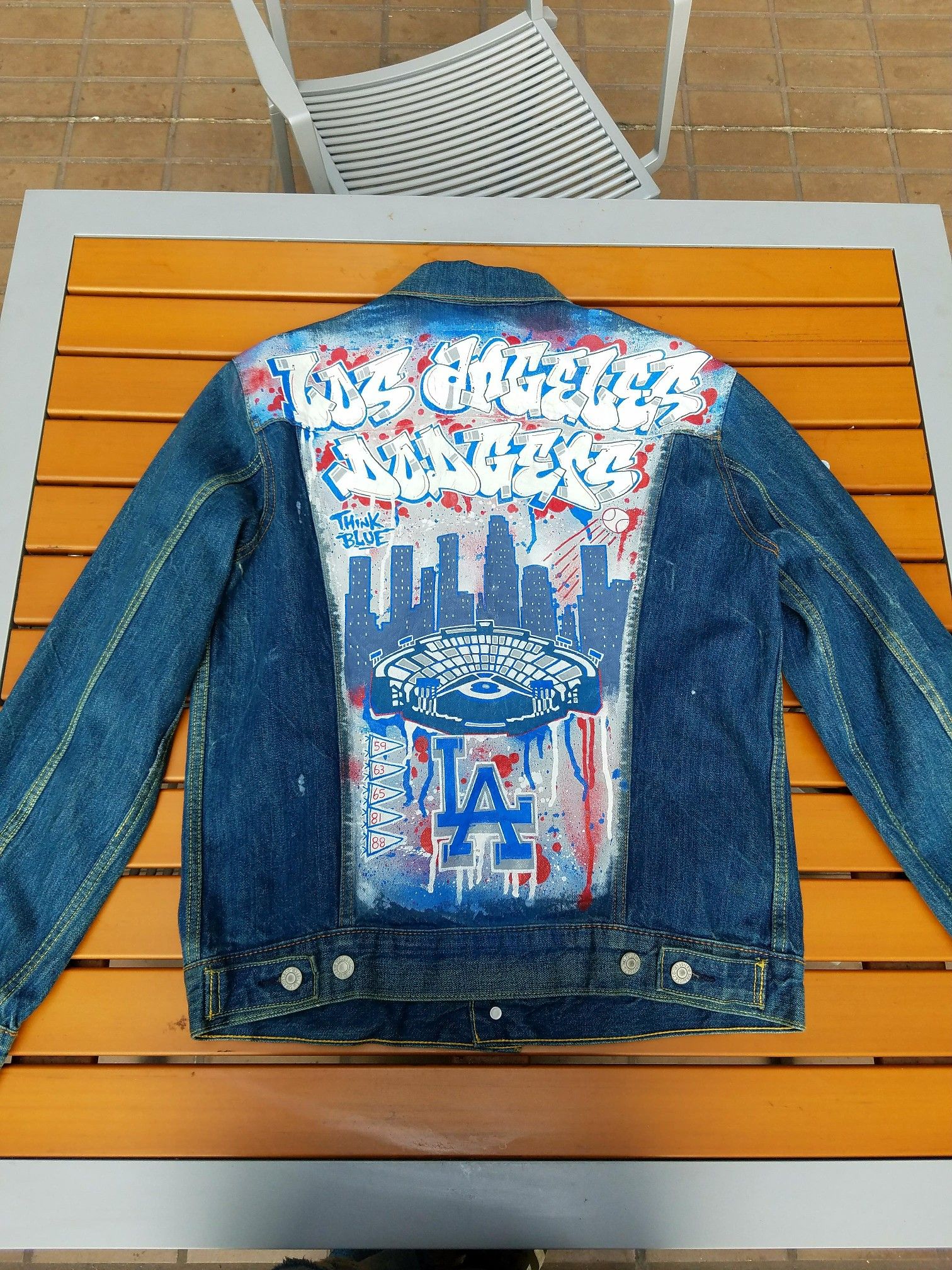 Custom Dodgers Jean Jacket for Sale in Los Angeles, CA - OfferUp