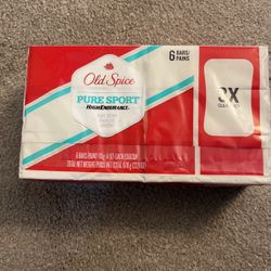 Old Spice Pure Sport Bar Soap-6 Bars