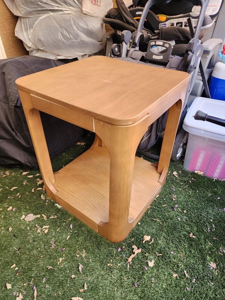 Wood End Table