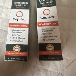 2PK) Capsiva Homeopathic Arthritis Pain Relief Gel Roll-On, 3Fl Oz 