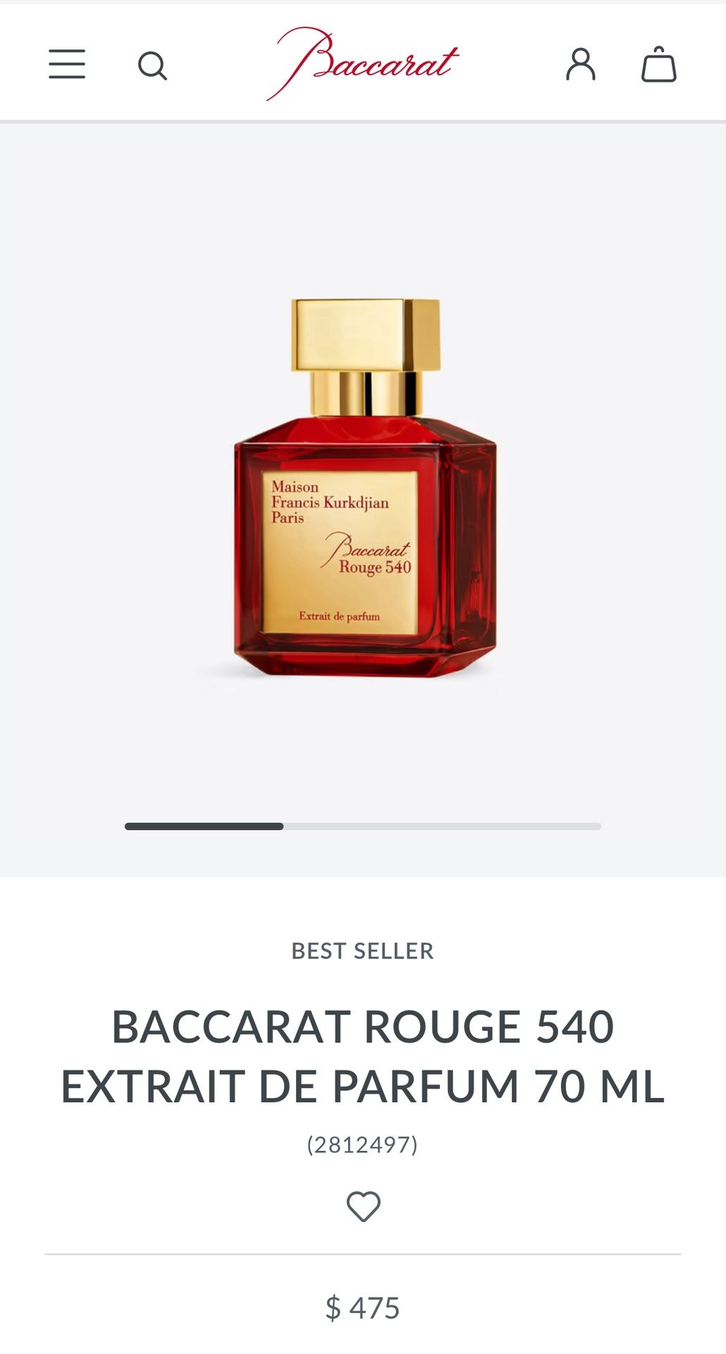Baccarat Cologne 540