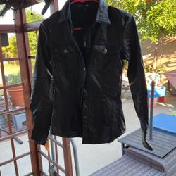 Brand New Leather Like Shirt Fashion Nova