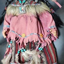 Native American Porcelain Doll