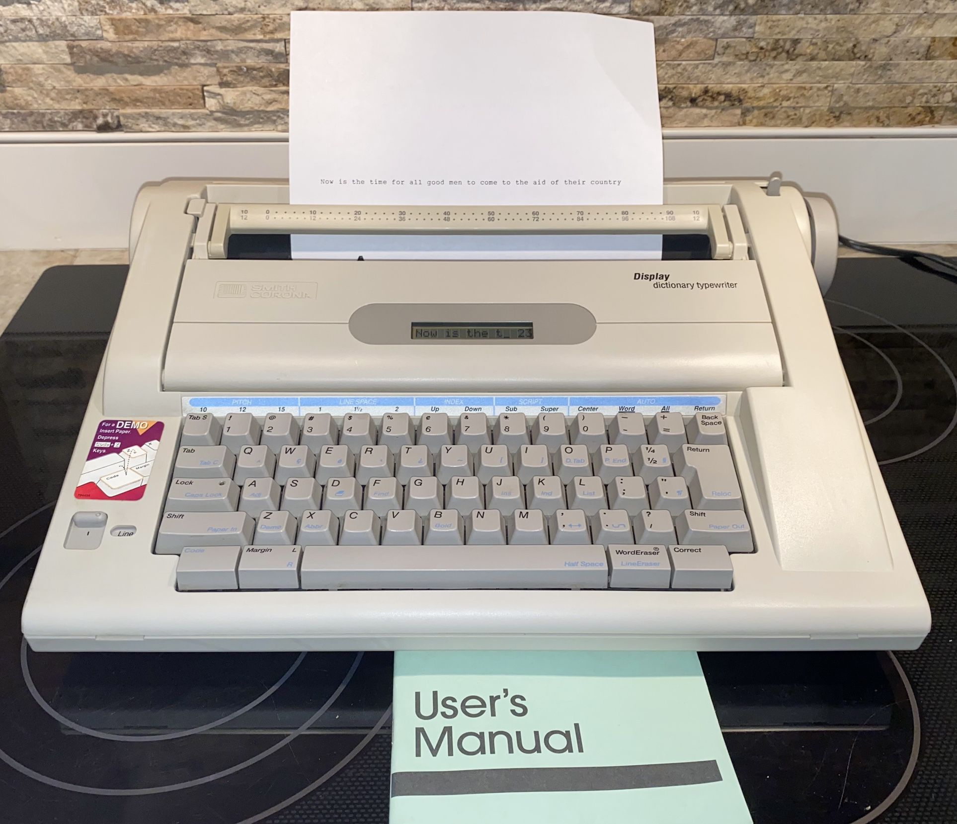 Smith Corona Display Dictionary Typewriter Word Processor Model NA3HH