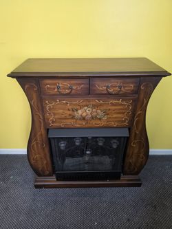 SEI Southern Enterprise Inc Hand Painted Bombe Fireplace