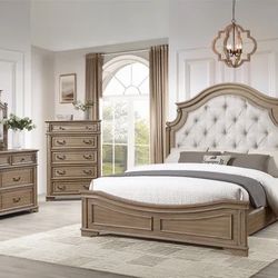 B6030 5 Pcs Bedroom Set Queen $1699 King $1799
