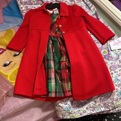 Brand New Xmass Dress Little Girls Size 6x